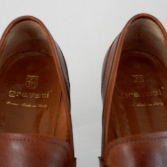 GRAVATI ITALIAN BROWN PENNY LOAFERS IN 10M main image 6